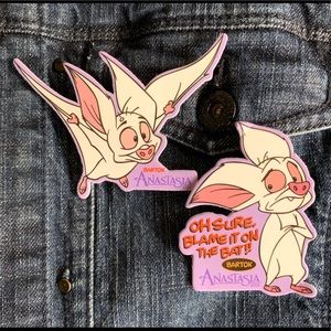 🦇 Anastasia Bats Pin Brooch Flare 80’s 90’s 🦇